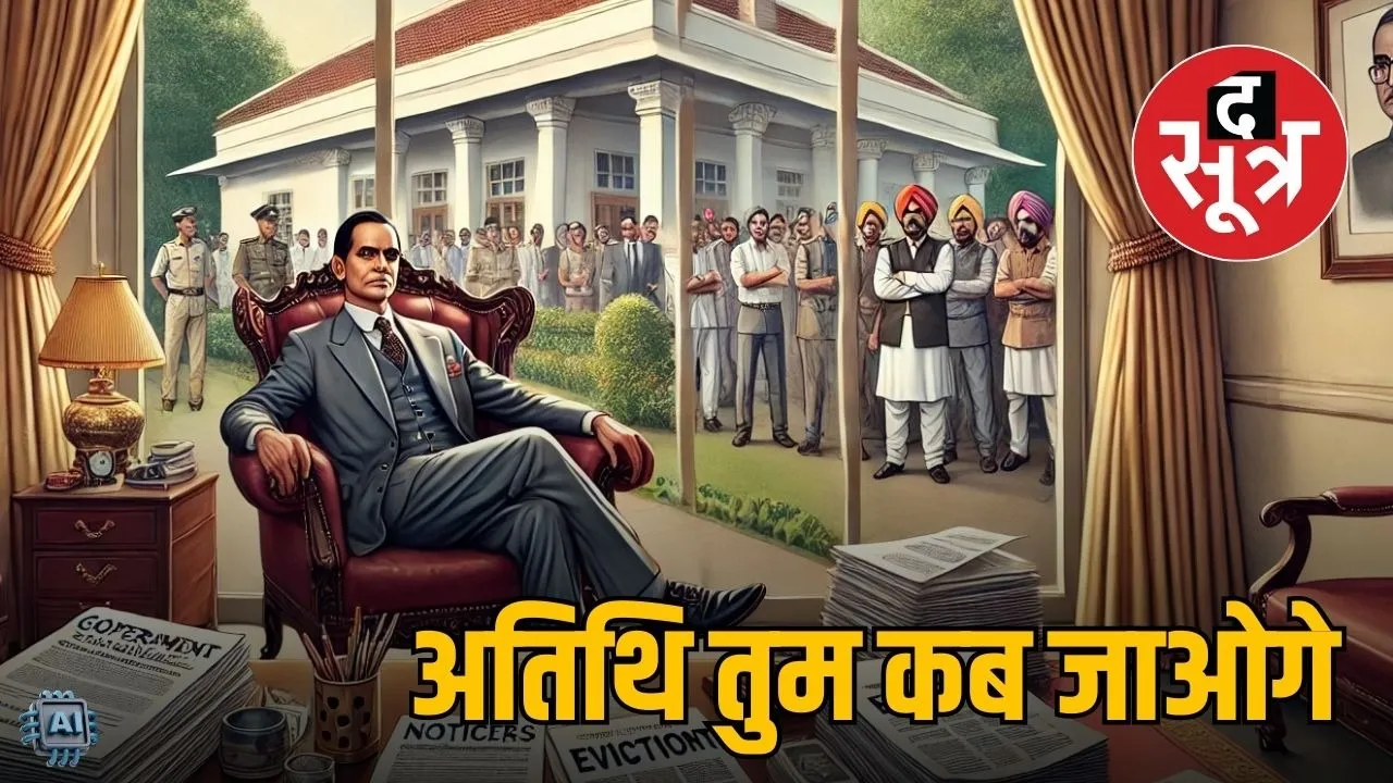 bhopal prabhat jha son government bungalow