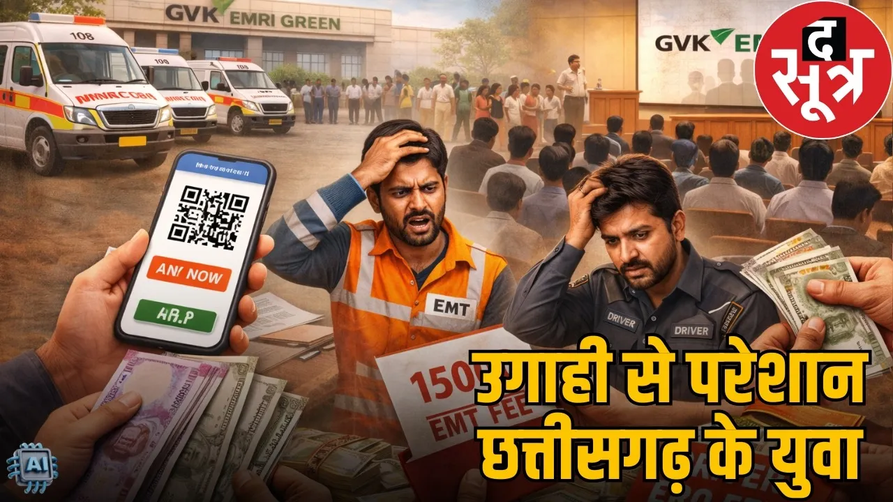 gvk-emri-108-ambulance-recruitment-scam-chhattisgarh