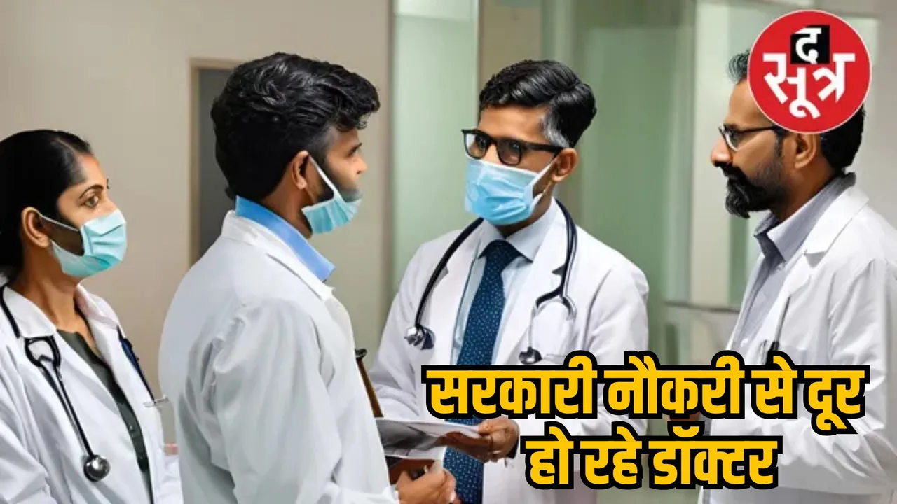 सरकारी नौकरी से दूर  हो रहे डॉक्टर                                      