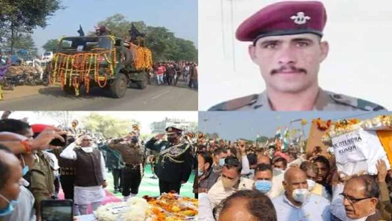 सीहोर के जितेंद्र को सलाम: शहीद की अंतिम यात्रा को शिवराज ने दिया कंधा, क्षेत्र गमगीन