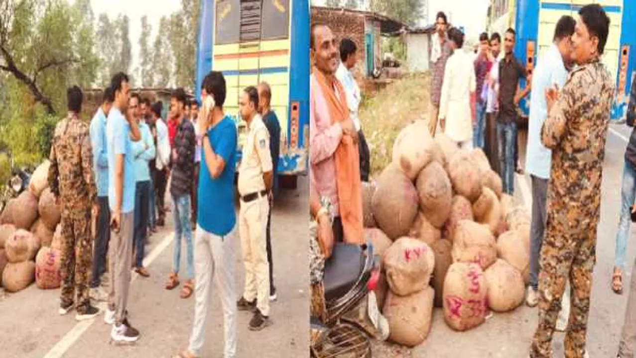 भिंड: पुलिस ने 2 टन मिलावटी मेवा पकड़ा, झांसी ले जाने की तैयारी, कंडक्टर गिरफ्तार