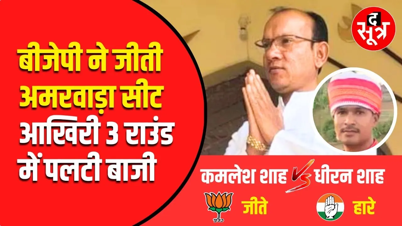 Amarwara By Election | 17वें राउंड तक Congress रही आगे, लेकिन आखिरी तीन राउंड में पलट गई बाजी