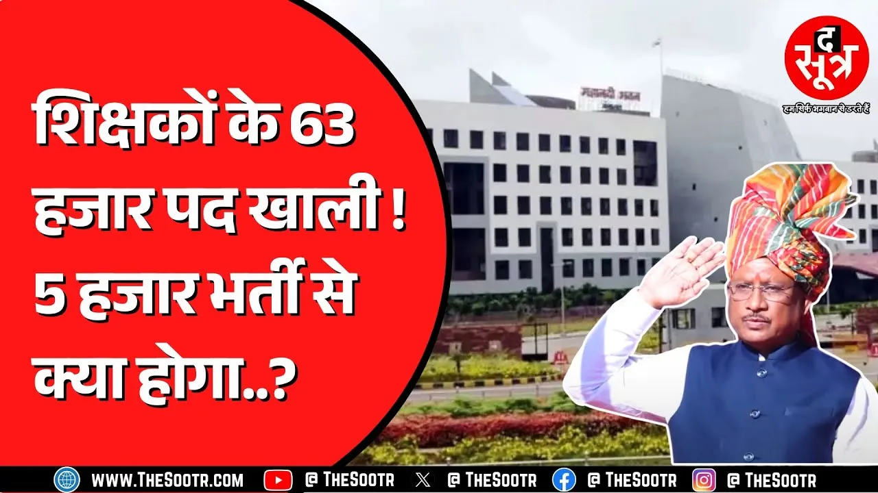 Chhattisgarh में 5 हजार शिक्षकों की भर्ती का प्रस्ताव भेजा मंत्रालय ! हर साल खाली हो रहे 8 हजार पद!