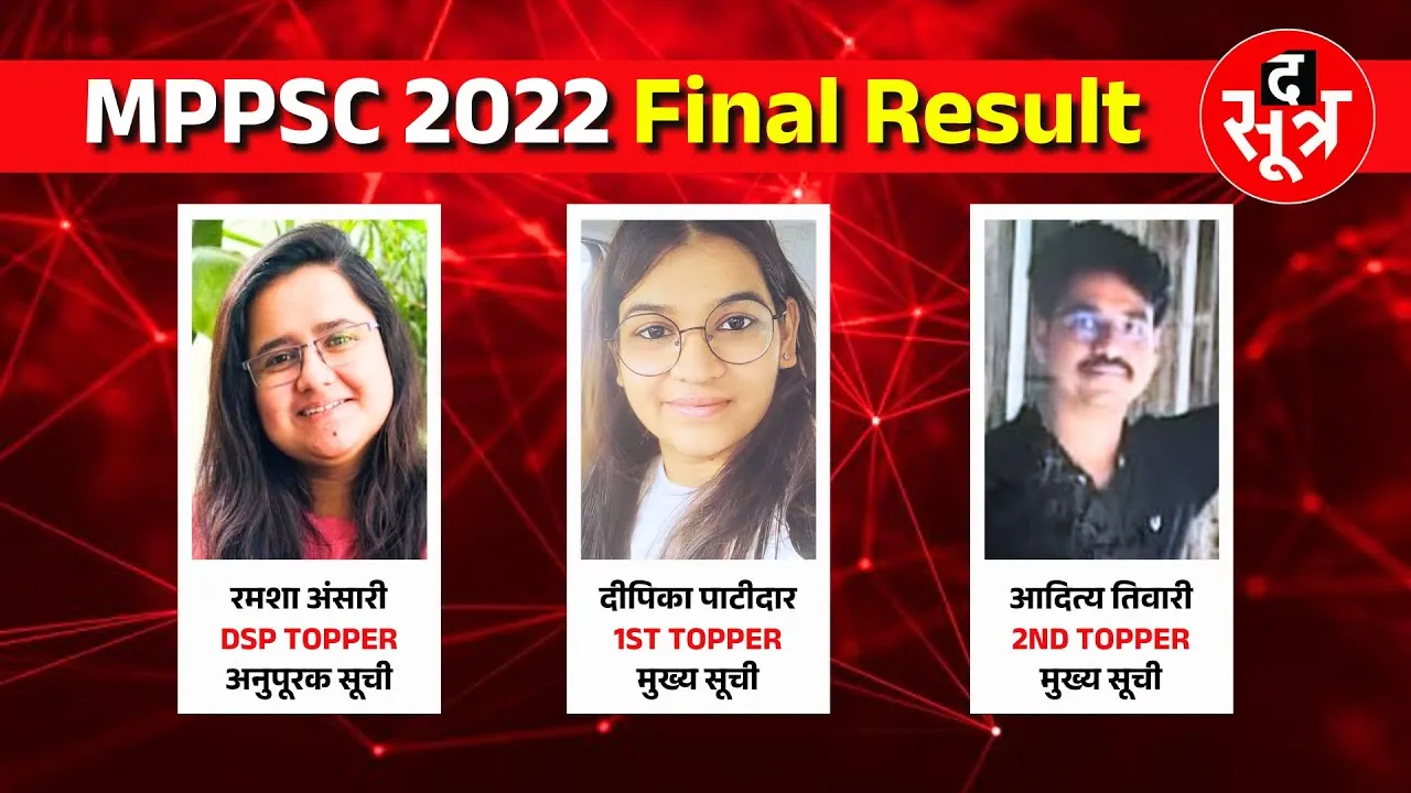 MPPSC 2022 Final Result Out | राज्य सेवा परीक्षा का अंतिम रिजल्ट जारी, लड़कियों ने बाजी मारी