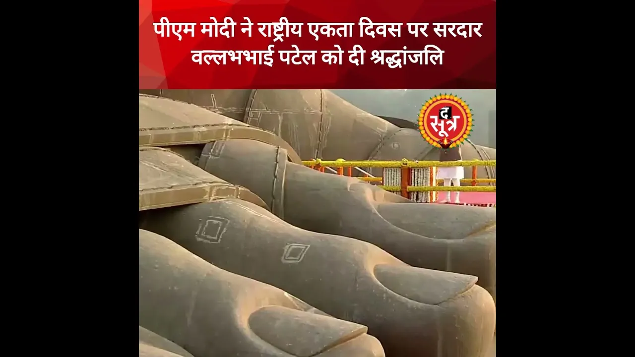 राष्ट्रीय एकता दिवस के मौके पर पीएम मोदी ने सरदार पटेल को श्रद्धांजलि अर्पित की #shorts