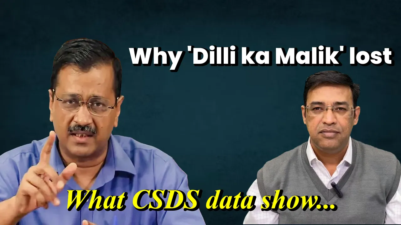 Data Delhi AAP BJP CSDS