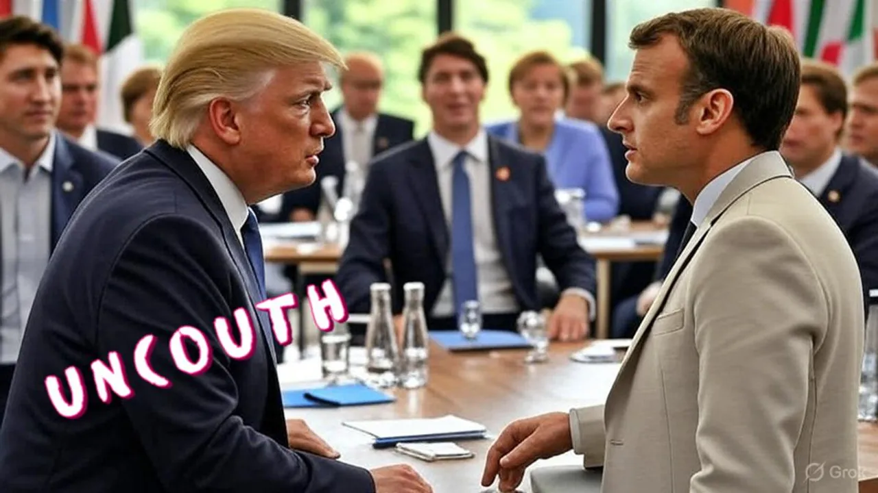 Trump slams Macron