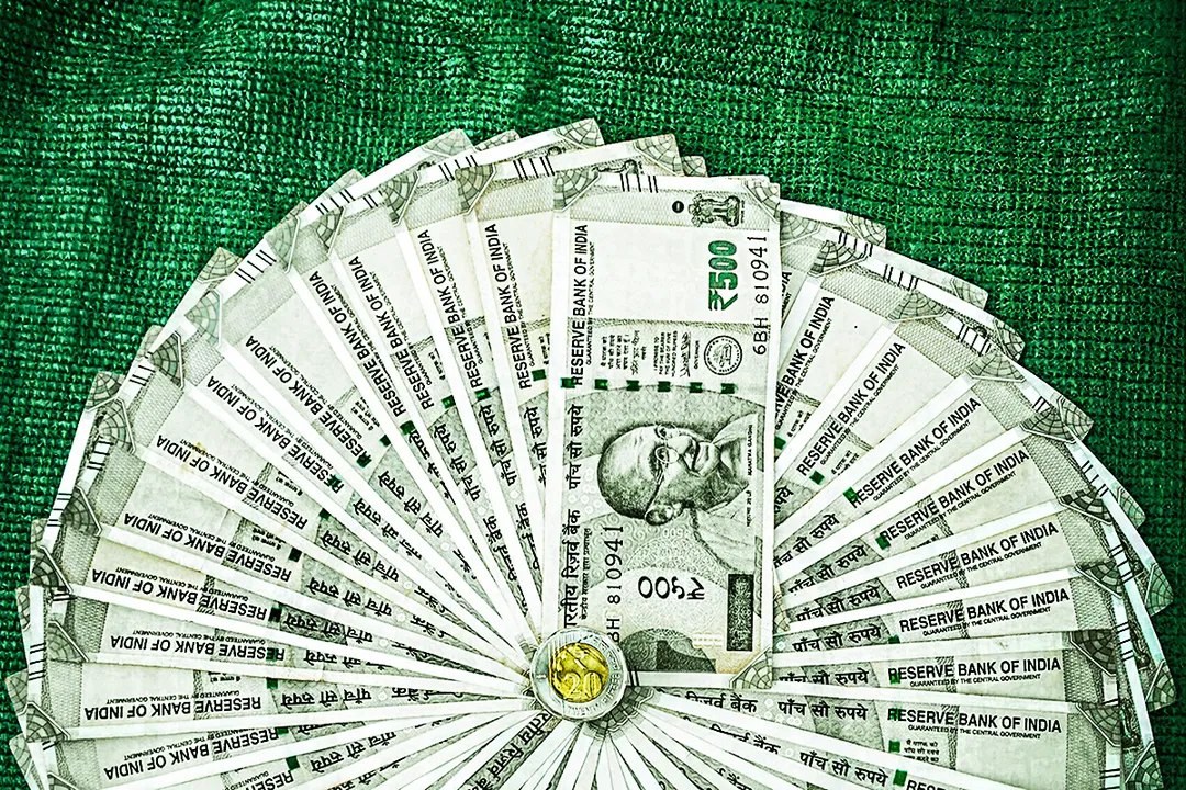 indian rupees and coin