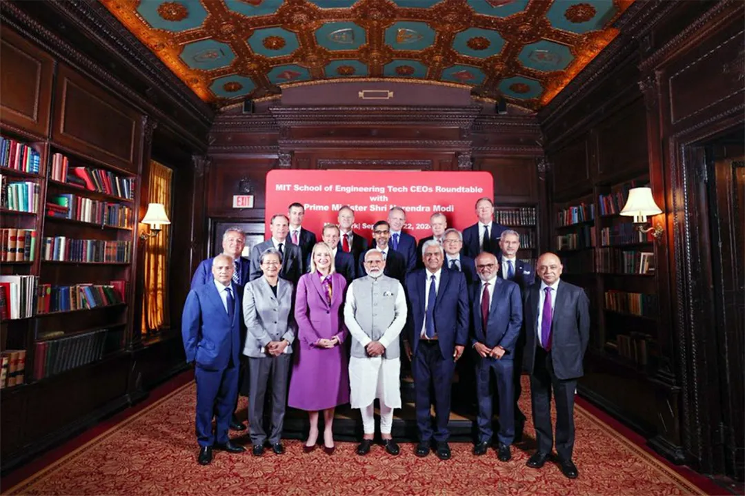 PM Modi at MIT roundtable with CEOS  sep 2024