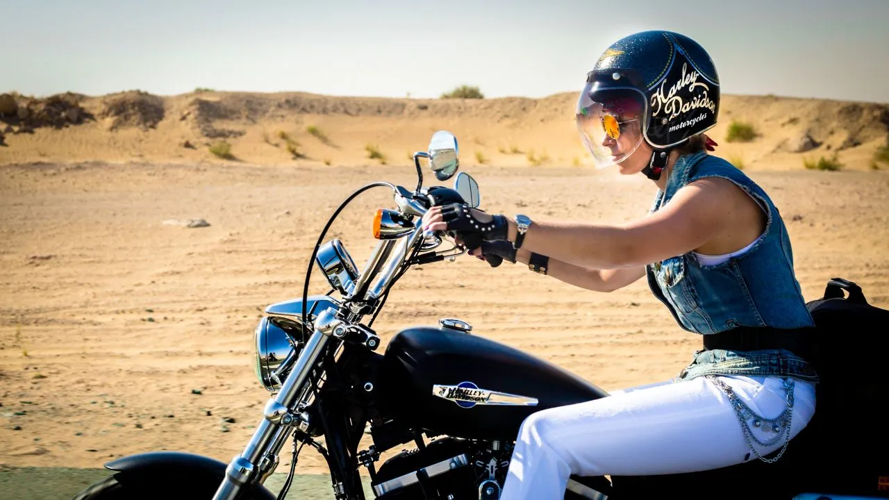 female bike rider