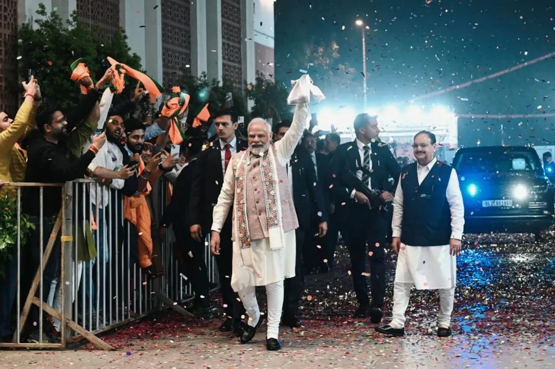  MODI BIHAR ELECTION Photograph: (UNI) 