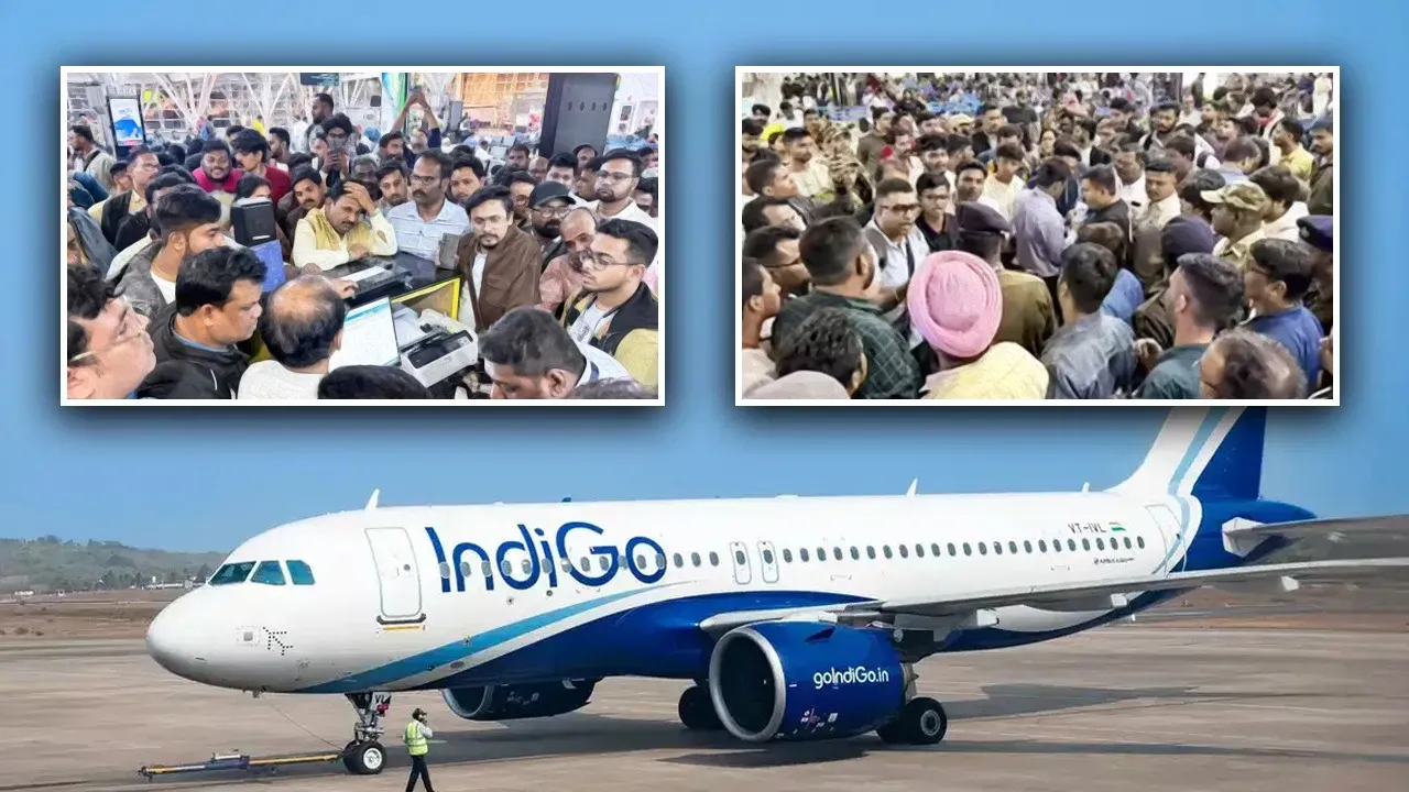  आज भी दिल्ली एयरपोर्ट से कई उड़ानें रद्द कर दी गईं। सबसे ज्यादा असर इंडिगो एयरलाइंस के यात्रियों पर पड़ा है।  Photograph: (google) 