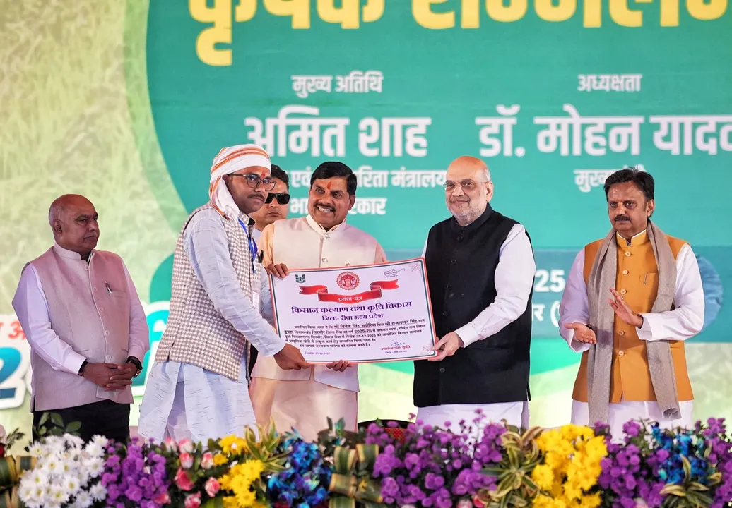  AMIT SHAH AND MOHAN YADAV 