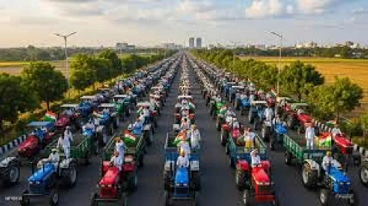  1101 ट्रैक्टरों के साथ किसान वर्ष-2026 की शुरुआत, मुख्यमंत्री ने दिखाई हरी झंडी
  Photograph: (google) 