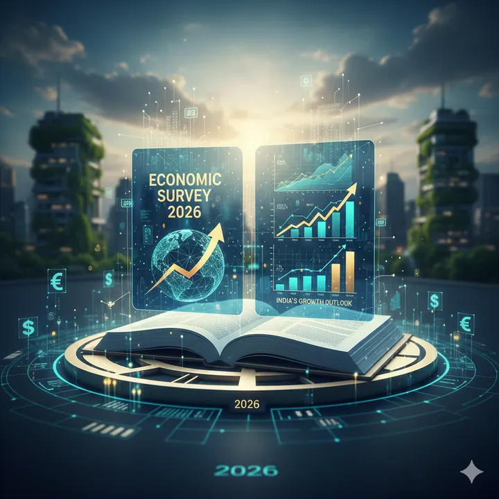 आर्थिक सर्वे 2026-27: भारत की जीडीपी विकस दर 6.8 से 7.2  प्रतिशत रहने का अनुमान, मौजूदा वित्त वर्ष की 7.4%