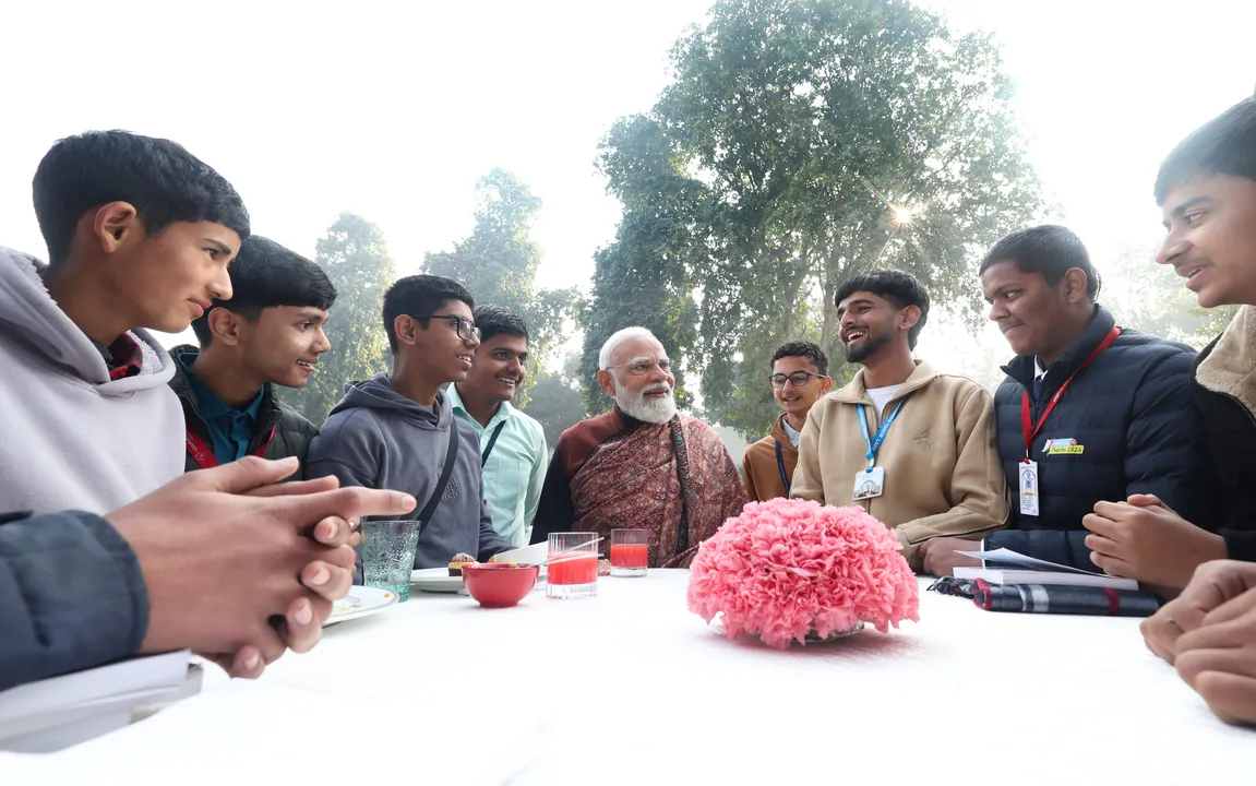  ‘परीक्षा पे चर्चा 2026’ में प्रधानमंत्री नरेंद्रे मोदी ने बच्चों से की खास मुलाकात