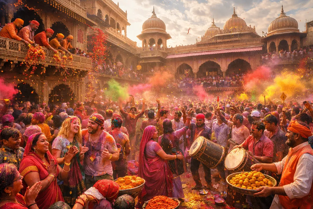  vrindavan holi Photograph: (AI) 