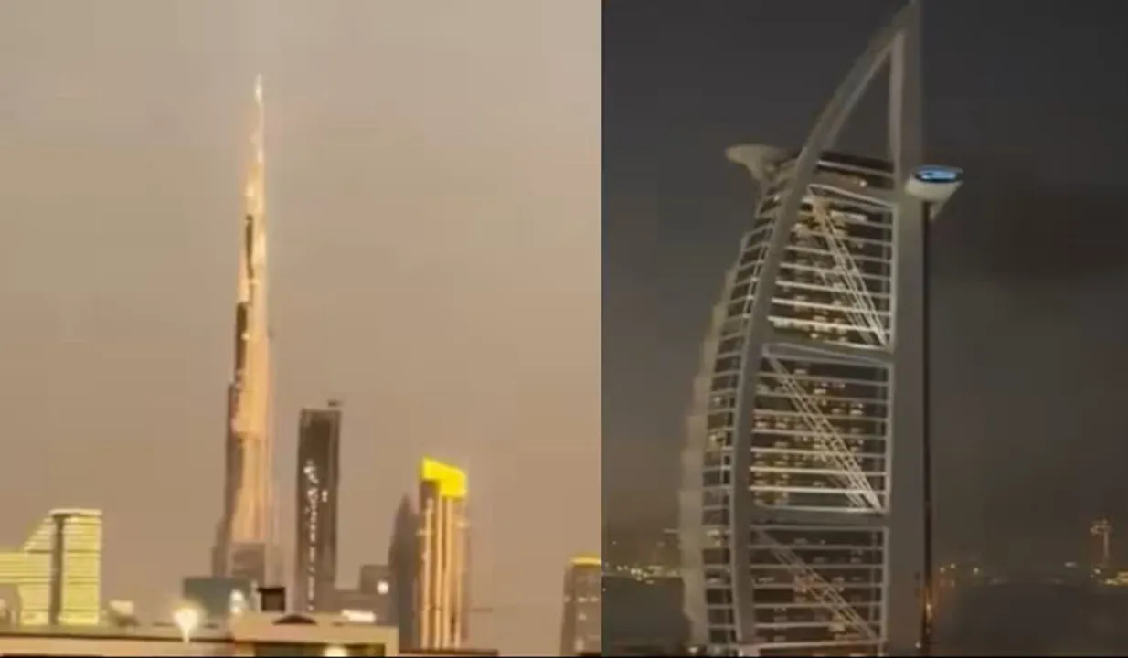  Al-Arab-hotel-in-Dubai-got-hit-by-Irani-drone Photograph: (google) 