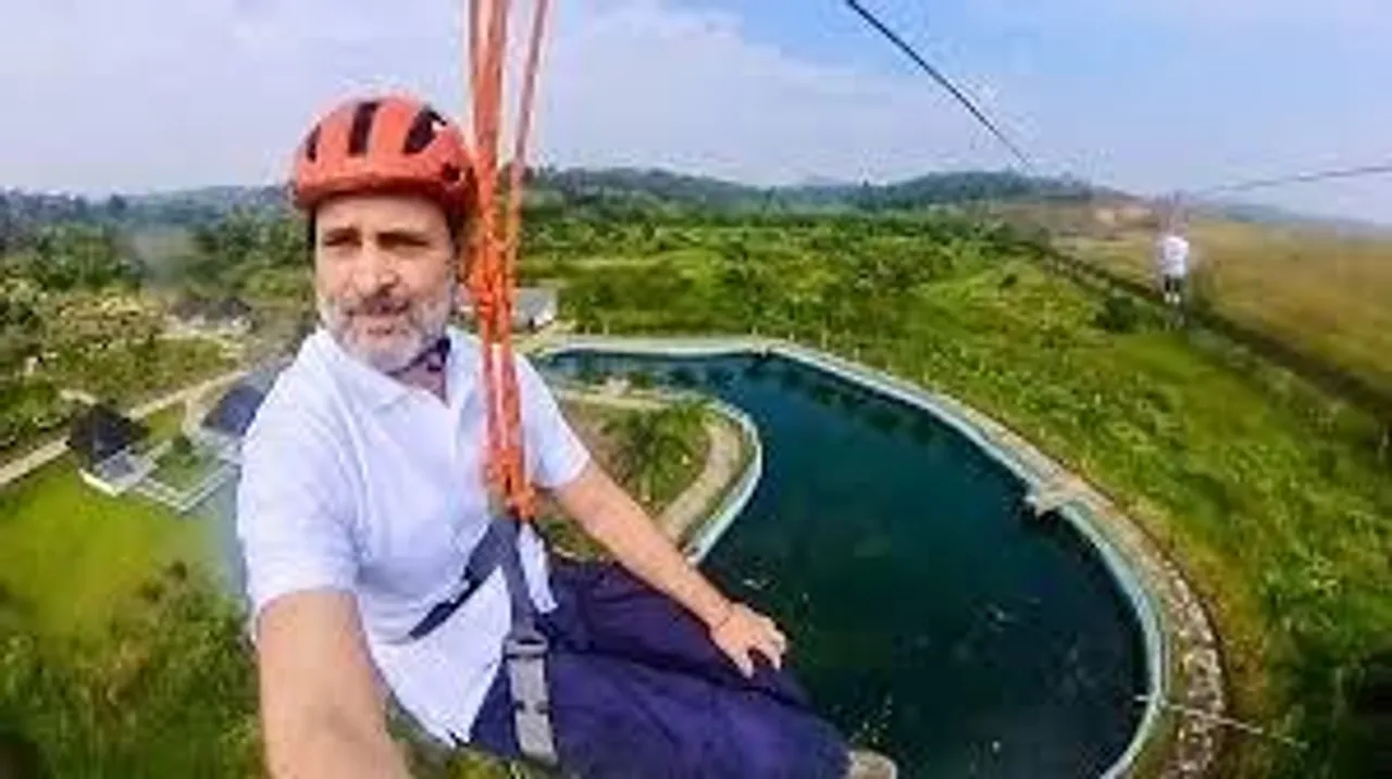  वायनाड में राहुल गांधी का ज़िपलाइनिंग का रोमांच, बोले- राजनीति से बढ़कर है ये अनुभव