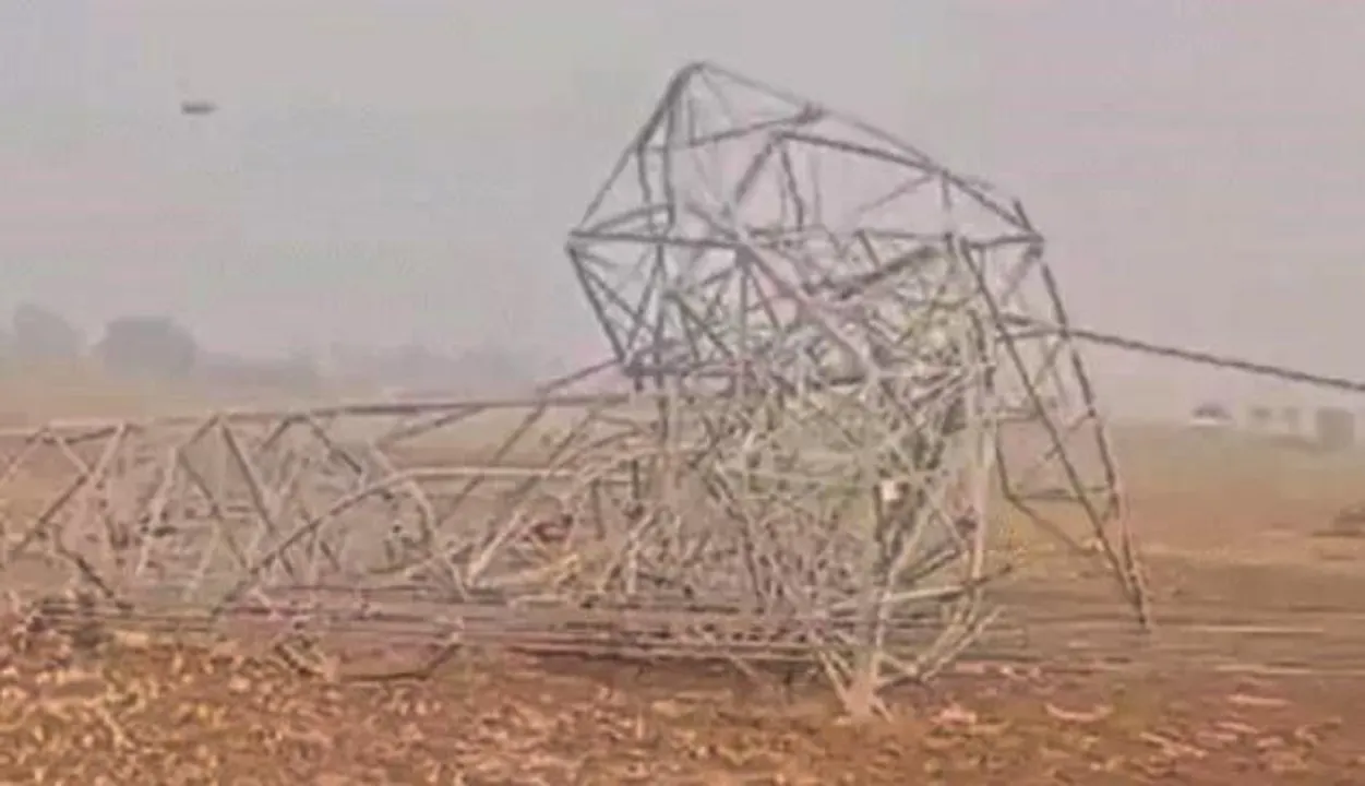  "सीधी में हाईटेंशन लाइन के टावर के गिरने से 5 मजदूरों की मौत, 4 घायल" 