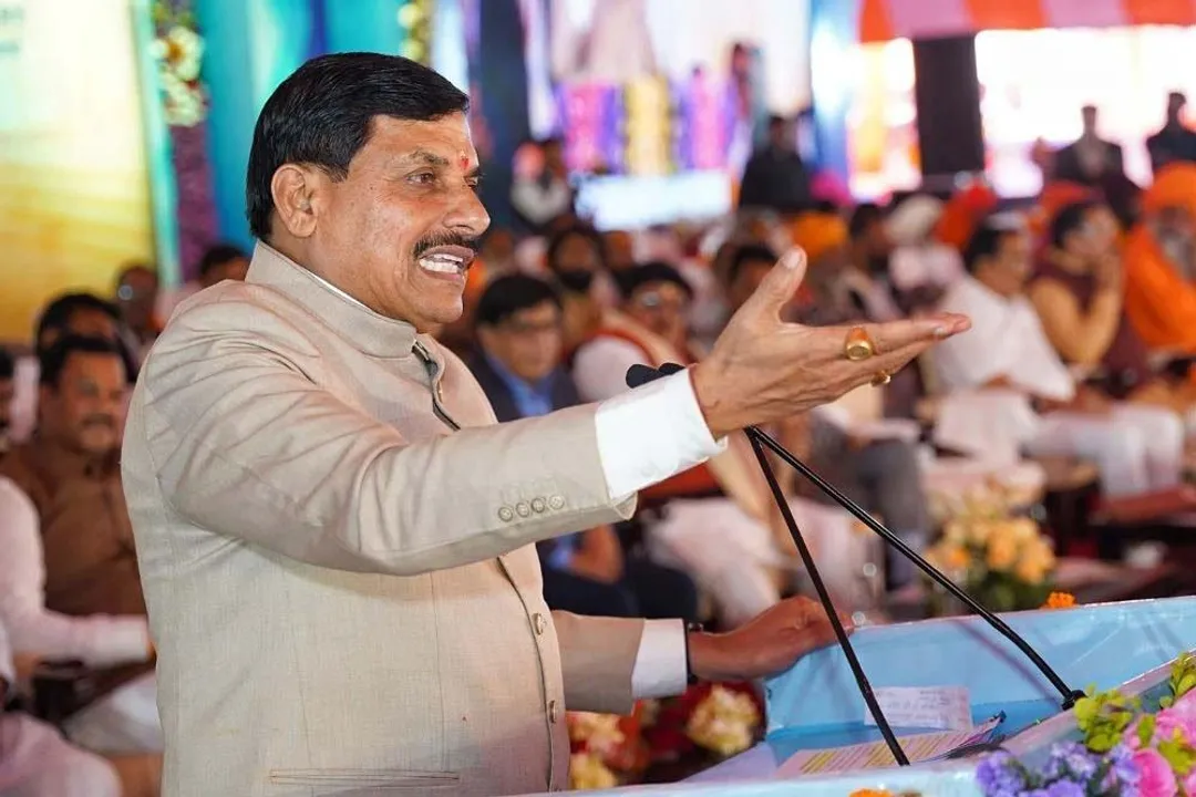  मध्यप्रदेश में स्टार्टअप इवेंट के दौरान उद्यमी अपनी पिचिंग प्रस्तुत करते हुए" 