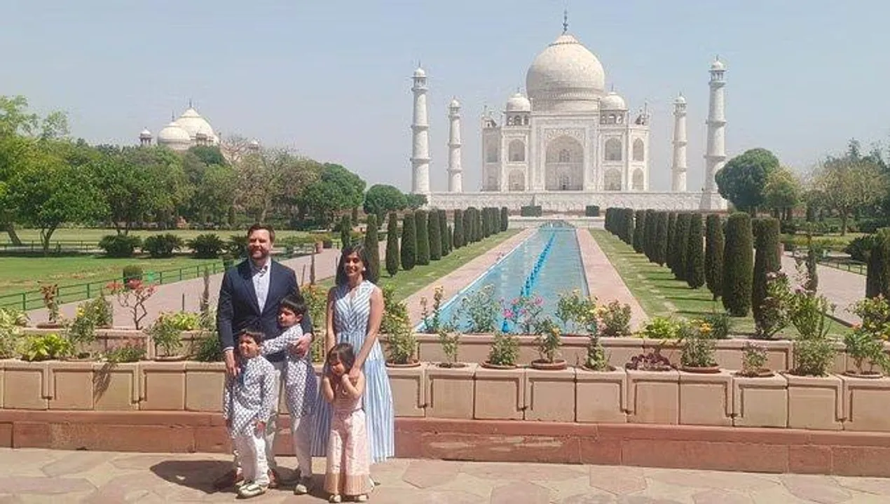  ताज के दीदार में खो गए अमेरिका के उपराष्ट्रपति, परिवार संग बिताए खास पल