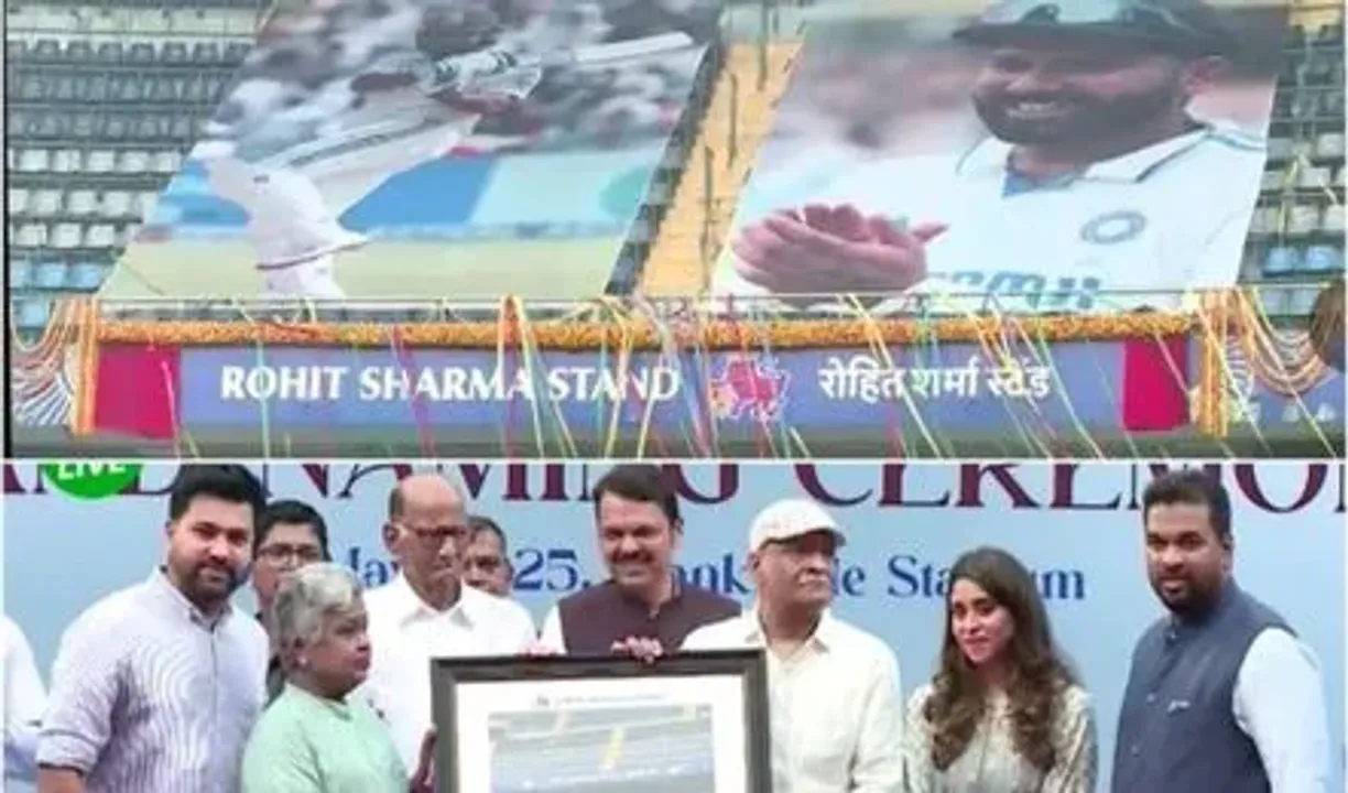  rohit-sharma-stand-wankhede-inaugurated-by-parents 