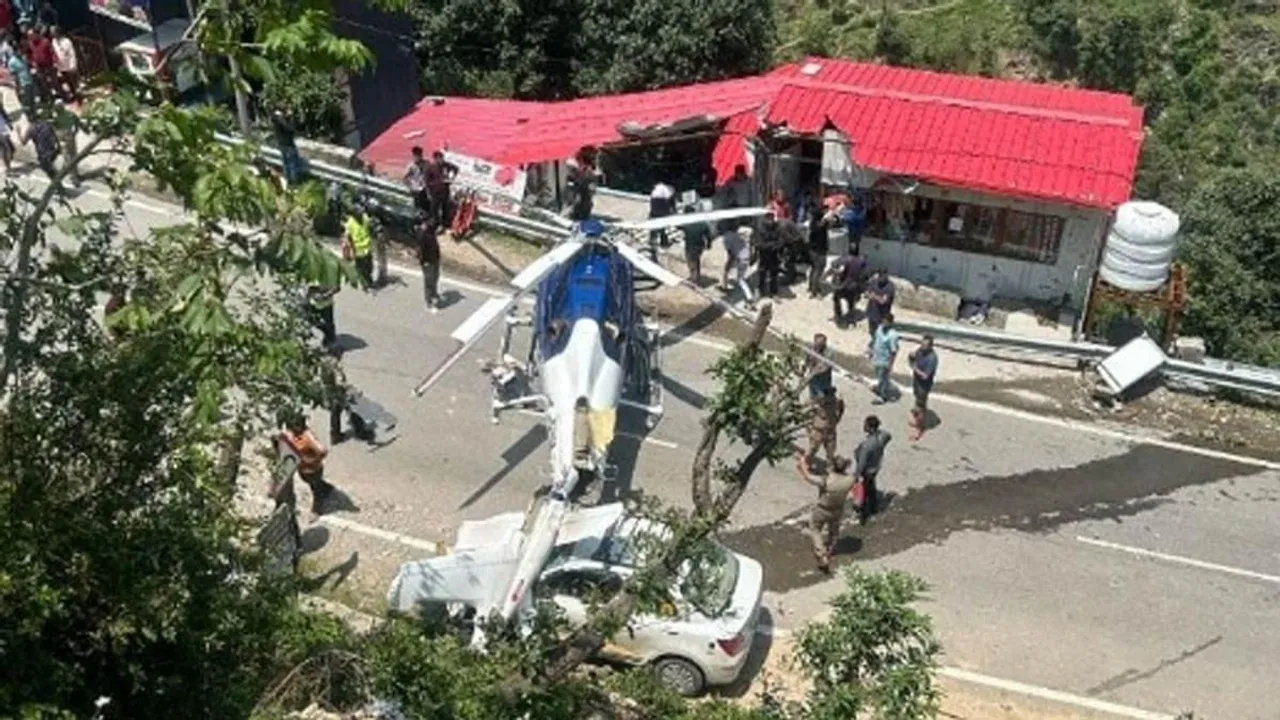  kedarnath-helicopter-emergency-landing-rudraprayag 