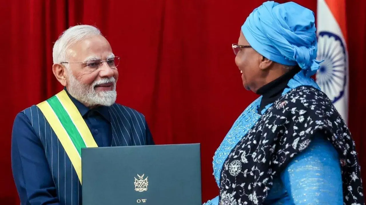  नामीबिया का सर्वोच्च नागरिक सम्मान पीएम मोदी को मिला; अब तक 27 अंतरराष्ट्रीय पुरस्कारों से हो चुके हैं सम्मानित