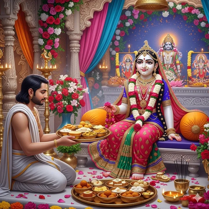  radha-ashtami-2025-bhog-malpua-dahi-arbi 