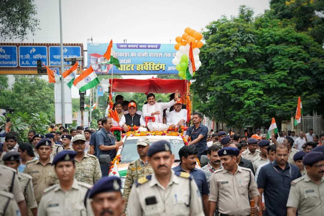   har-ghar-tiranga-gwalior-chief-minister-mohan-yadav-parakram-march 