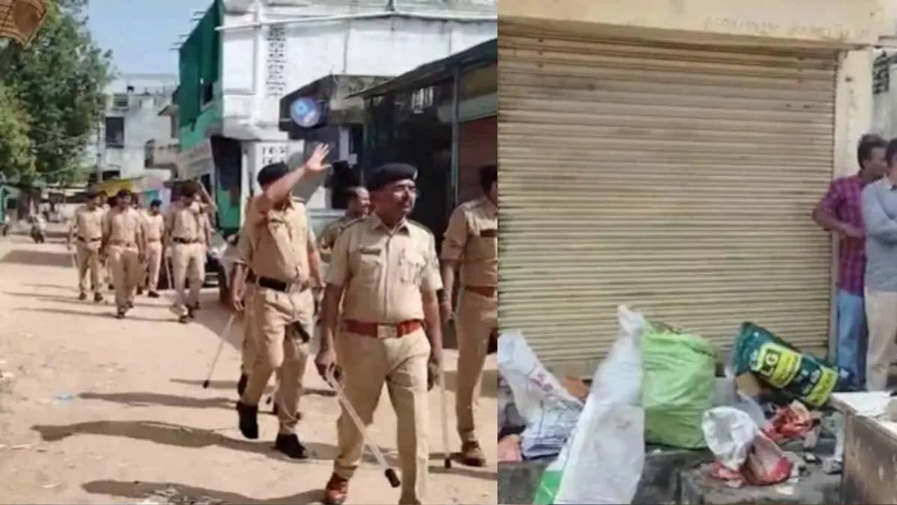  gandhinagar-garba-violence-stone-pelting-arson
 