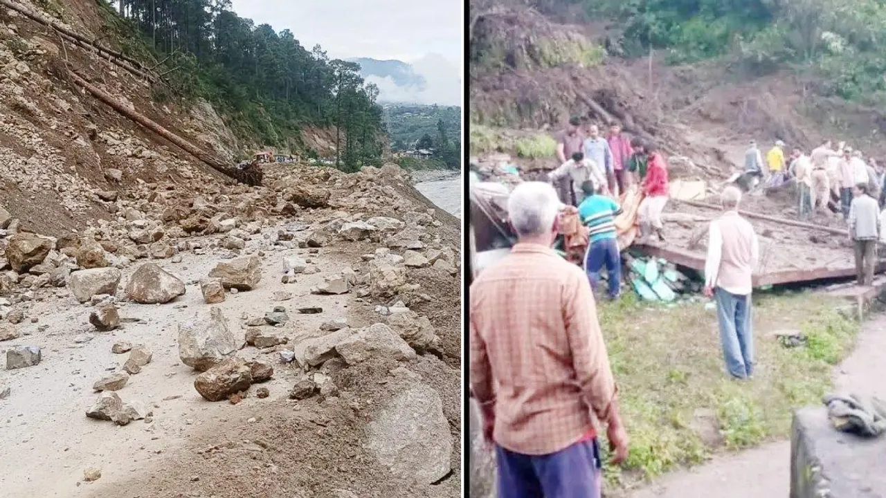  कुल्लू में भूस्खलन से दो मकान ढहने से चार की मौत, तीन घायल
