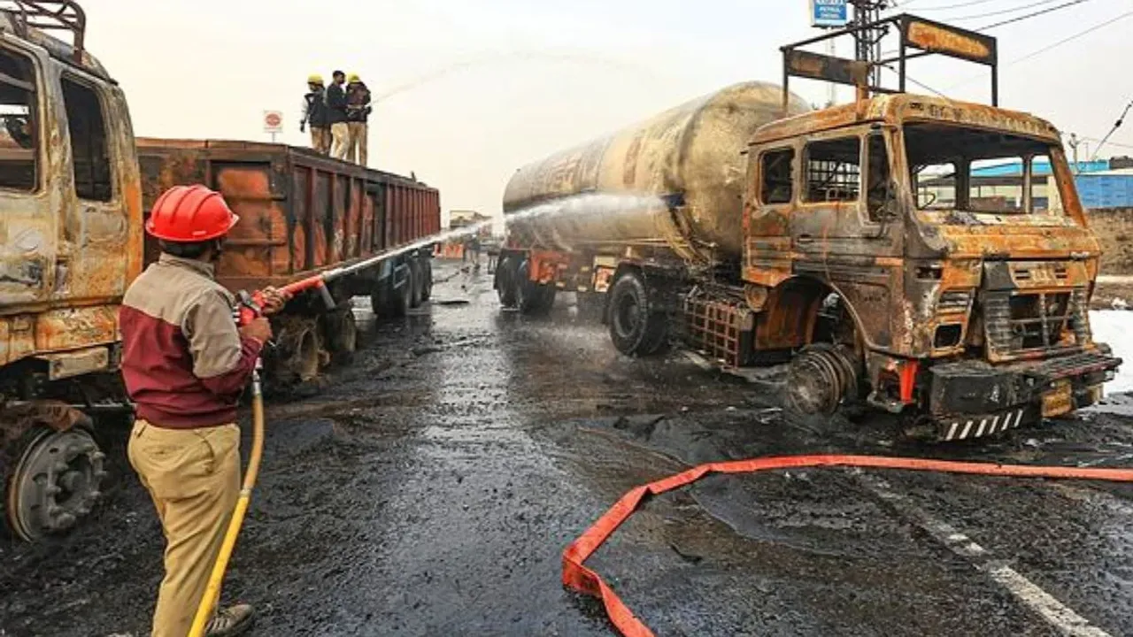   jaipur-cylinder-blast-chemical-leak-accident-ajmer-highway 