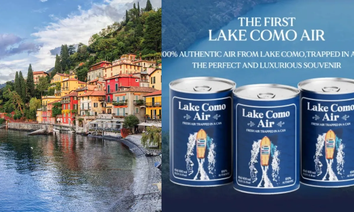  Lake Como sells cans of 'fresh air' for $11 as souvenirs for tourists