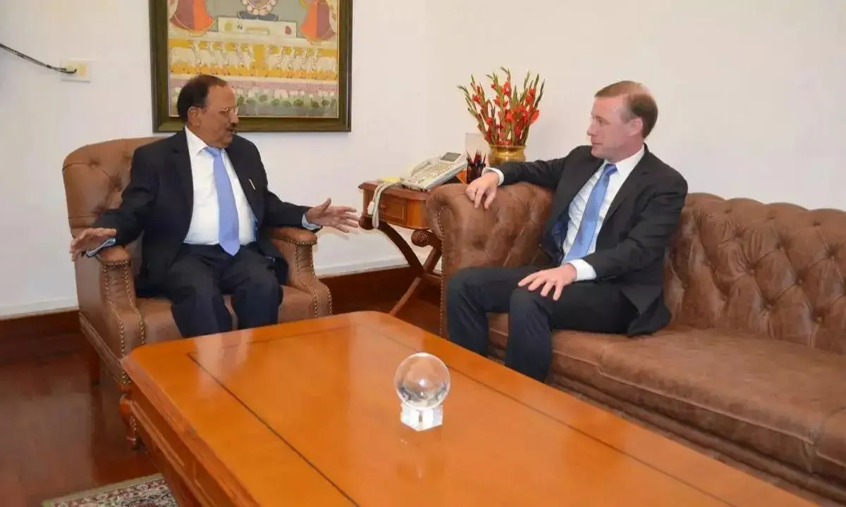  As his term comes to an end on January 20, when Donald Trump is sworn in as President, Sullivan’s visit to India is one of his final international engagements. Photograph: (Times Now) 