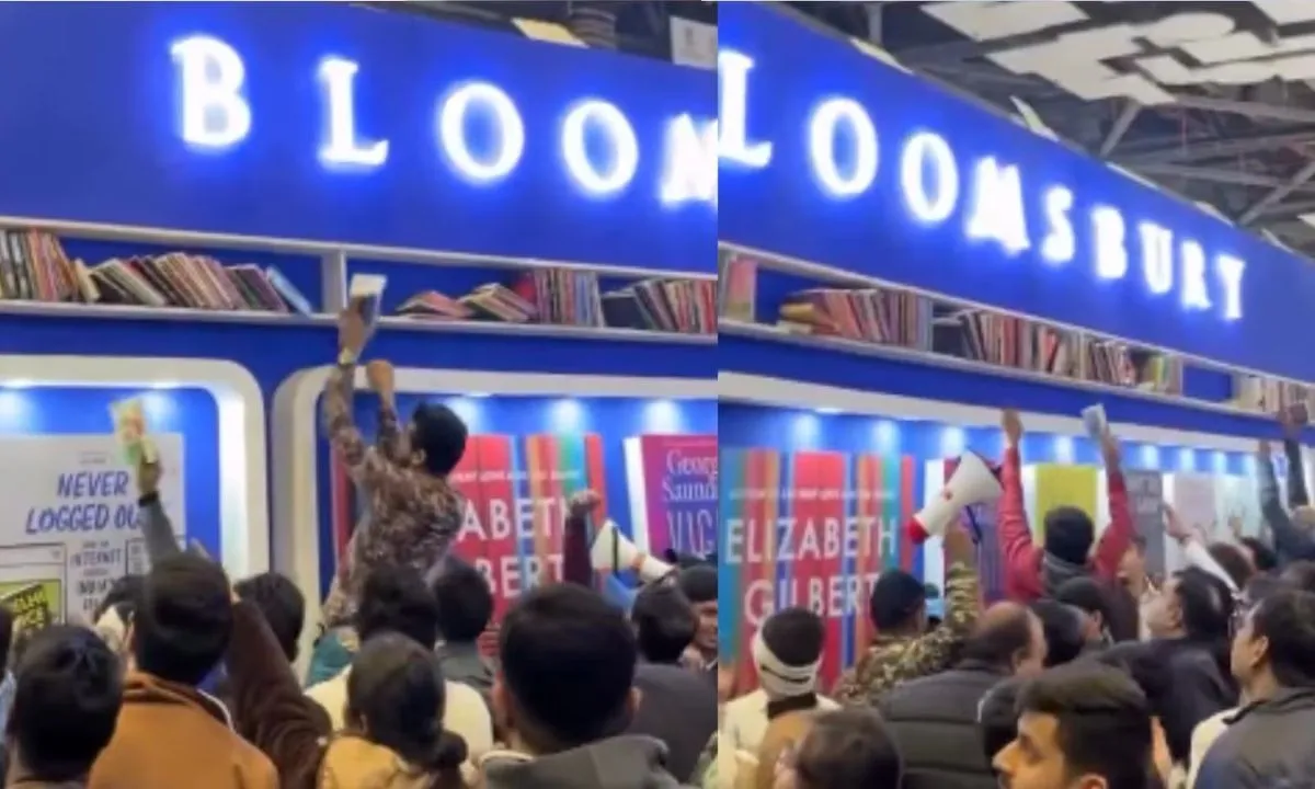 Stealing, climbing shelves for free books Delhi Book Fair video goes viral, Internet asks when civic sense will trend