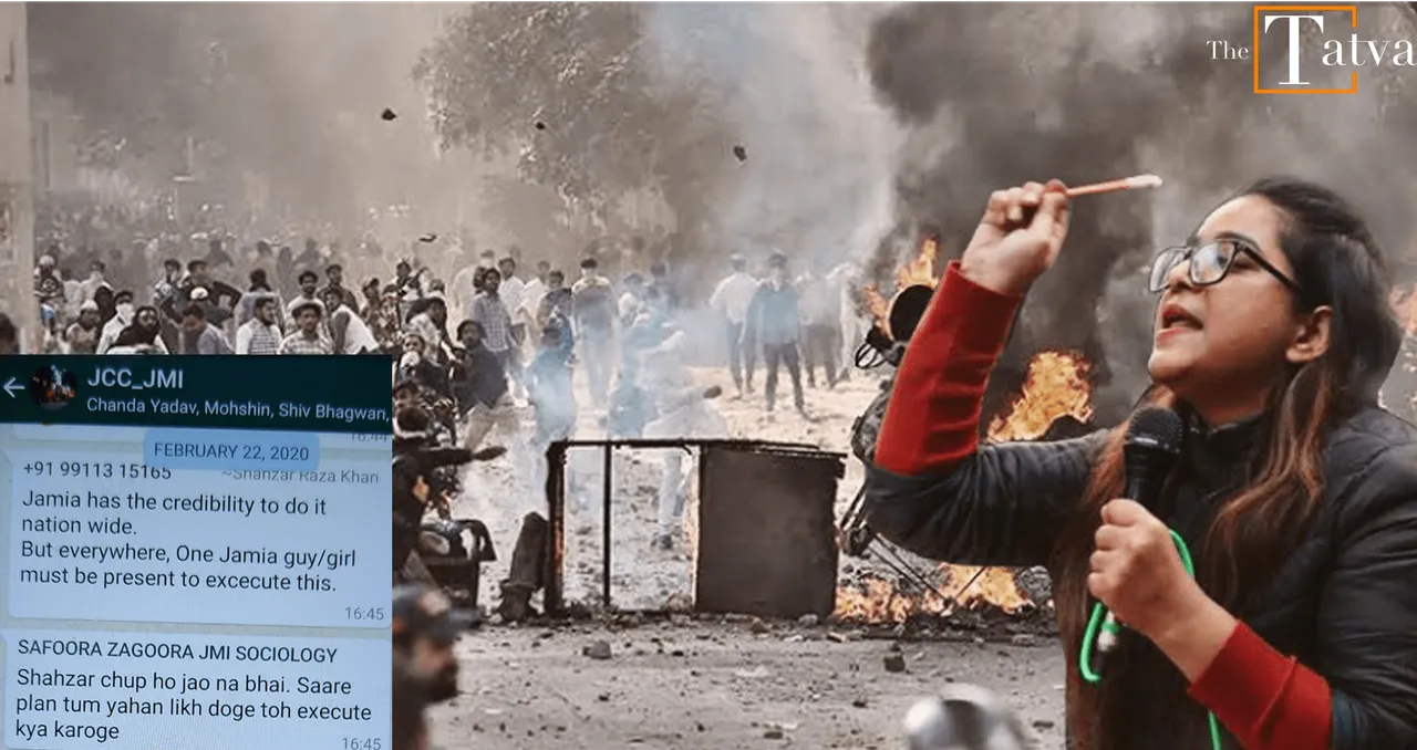 Whatsapp chats of Safoora Zargar, Umar Khalid reveal planning of pogrom and Delhi Riots conspiracy