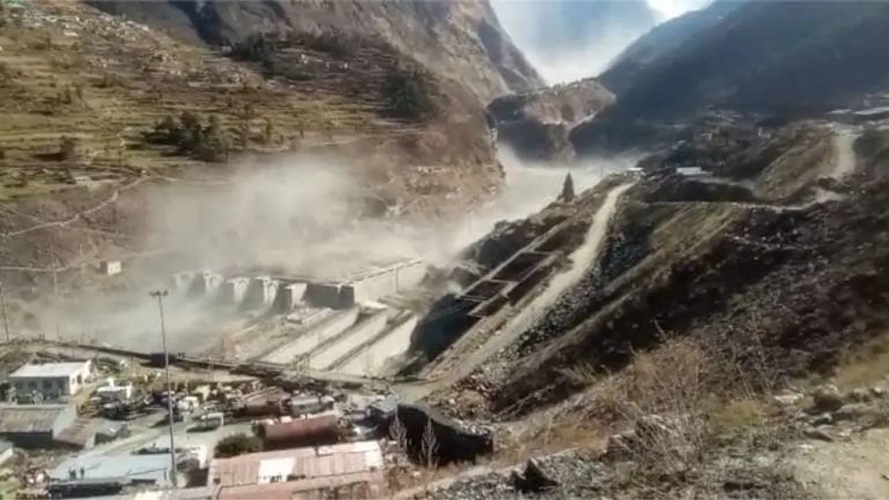  Massive Flood in Uttarakhand after Glacier burst over Rishiganga river, Rescue operations continue