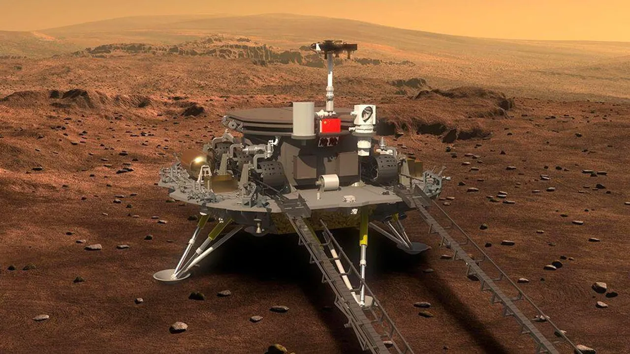  Historic Moment as China landed its spacecraft on Mars for the first time