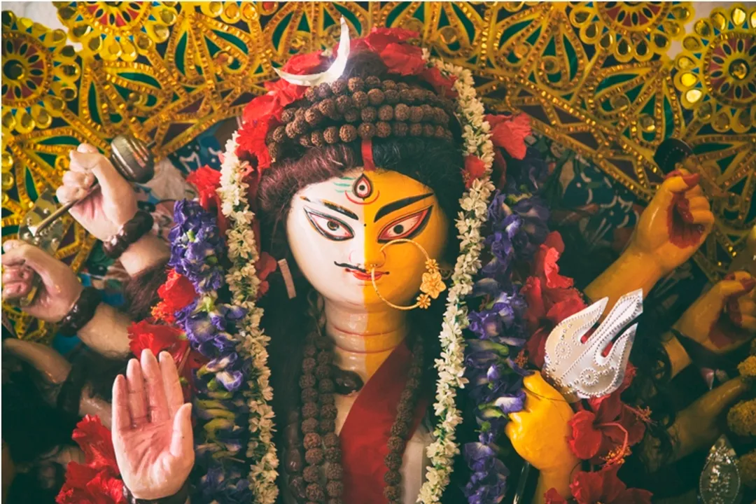  Transgender community celebrates Durga puja with special Ardhanarishvara idol in Kolkata
