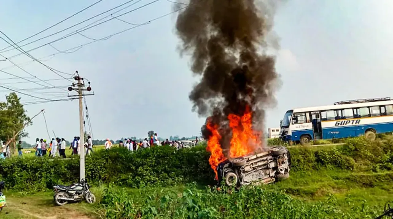  8 killed after BJP minister's convoy run over protestors in Lakhimpur, who later lynched 4 BJP workers to death | WATCH