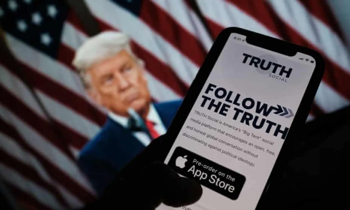  Donald Trump’s Truth social app becomes most downloaded on Apple App Store within 24 hours of its launch