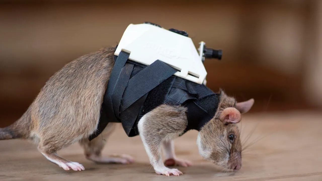  Rats being trained to help in finding disaster survivors