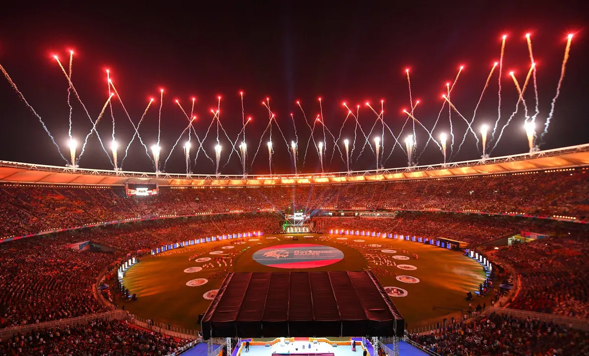  36th National Games: The largest sports event of India begins in Gujarat in Olympic-style ceremony