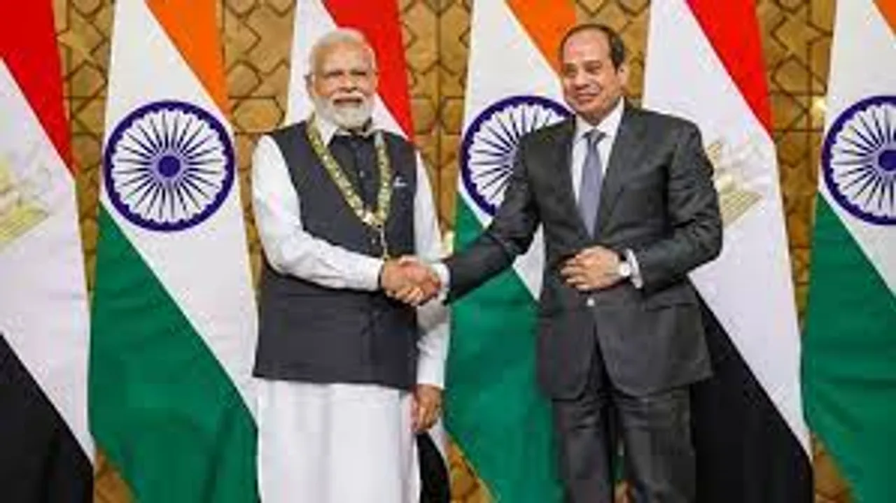  Prime Minister Narendra Modi receives 'Order of the Nile' award in Cairo
