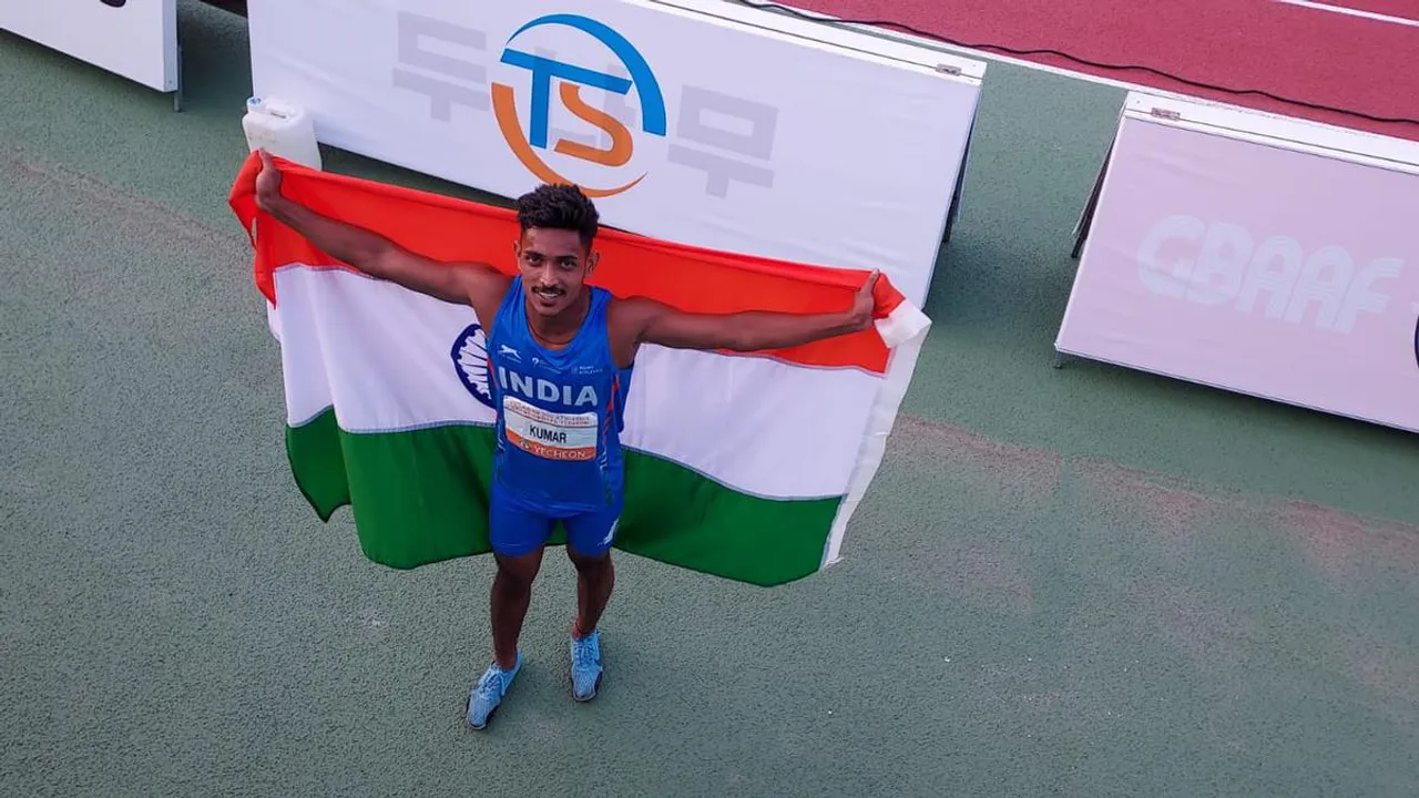  Sunil Kumar bags India's first ever gold in decathlon at Asian U-20 Championship