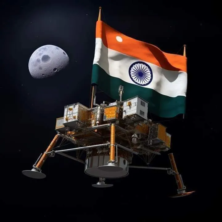  Chandrayaan-3 successfully soft lands on the Lunar South Pole