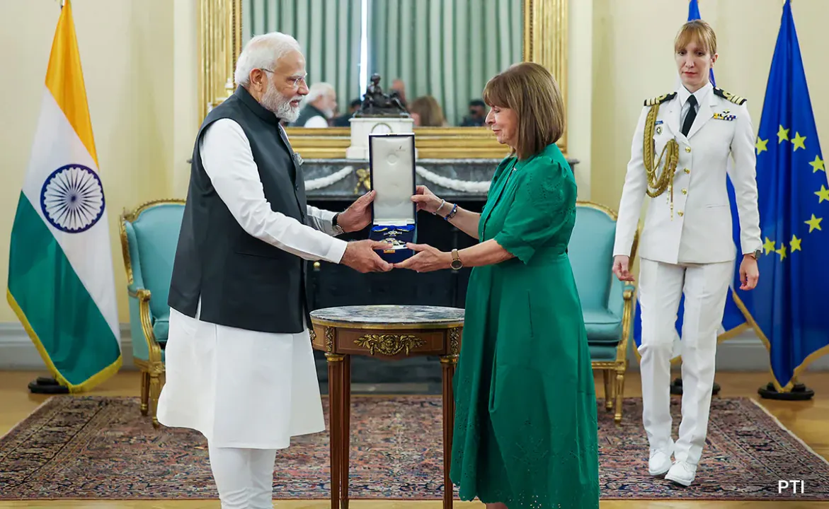  Greece honours Prime Minister Modi with top award: Grand Cross of the Order of Honour