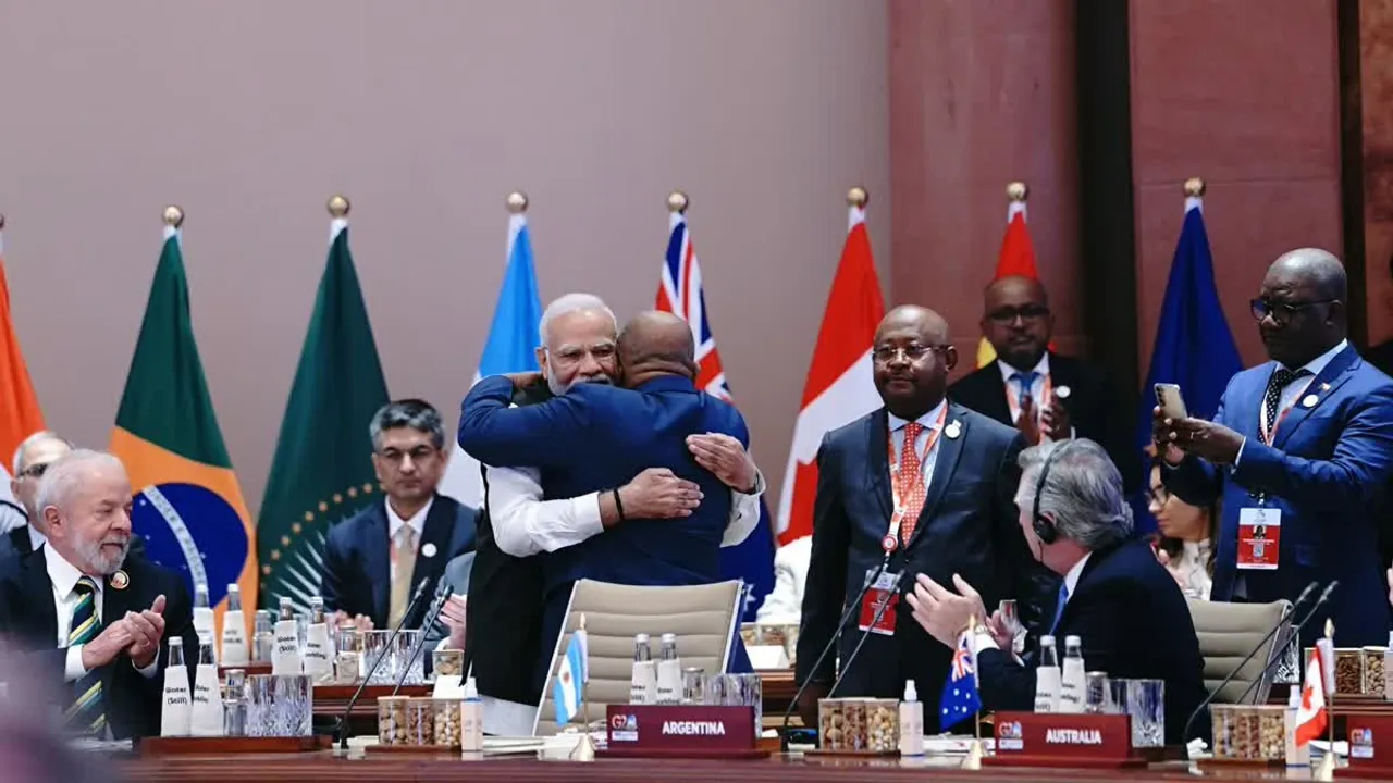 Modi bangs the gavel thrice on African Union's Permanent Admission to G20